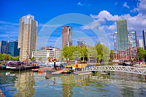 Canals and waterways in Rotterdam, the Netherlands