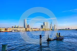 Canals and waterways in Rotterdam, the Netherlands