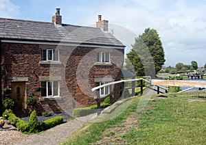Canalside Cottages at Burscough, Lancashire
