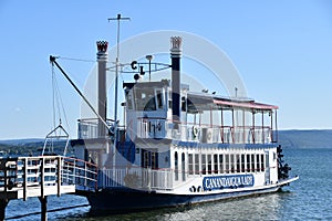 The Canandaigua Lady cruise boat on Canandaigua lake in New York State
