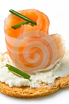 Canape with Salmon