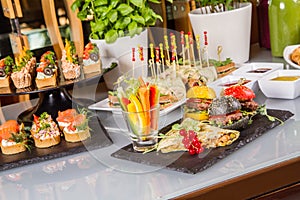 Canapes and other snacks