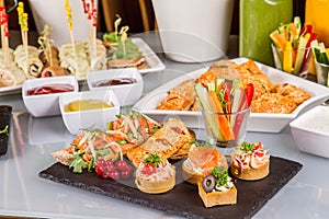 Canapes and other snacks