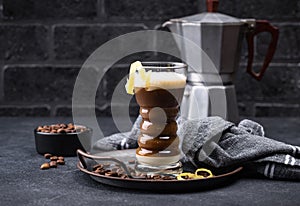 Canarian laired barraquito coffee photo