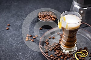 Canarian laired barraquito coffee photo