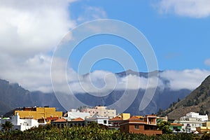 Canary Island La Palma with a view of Caldera