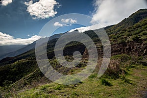 Canary Islands in the Atlantic Ocean, Tenerife, the volcano Teide, the slopes of the volcano Teide and settlements on them