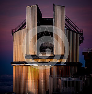 Canary Islands, La Palma Island, space telescopes at the top of the volcano photo