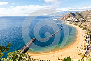 Canary islands Tenerife beach Teresitas sea travel traveling Atlantic Ocean