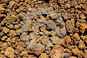 Canary islands volcanic stones texture