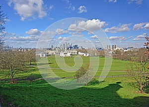 Canary Wharf From Greenwich Park