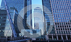 Canary Wharf is a large business and shopping development in East London. London`s traditional financial centre