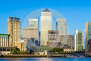 Canary Wharf in London during Daytime