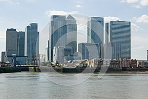 Canary Wharf, London Docklands, Viewed from Greenw photo