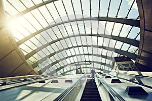 Canary Wharf metro Station, London, England