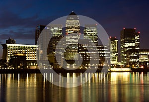 Canary Wharf Night Scape