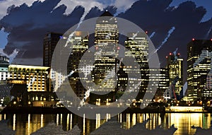 Canary Wharf Nightscape