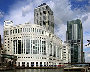 Canary Wharf, perspective corrected