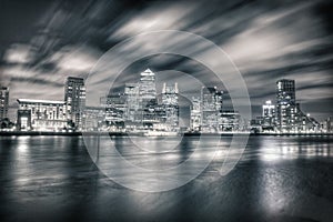 Canary Wharf skyline photo