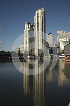 Canary Wharf skyscrapers