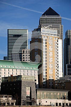 Canary Wharf in Vertical