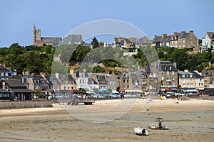 Cancale city low tide