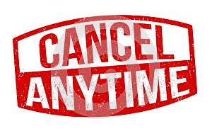 Cancel anytime sign or stamp
