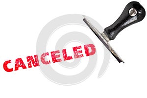 Cancel canceled stamp