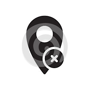 Cancel vector glyph flat icon