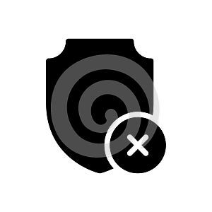 Cancel vector glyph flat icon