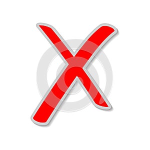 Cancel, no, erase, reject, remove, clear button