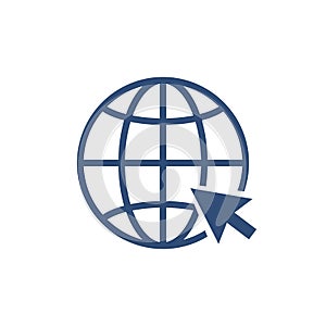 Internet globe icon