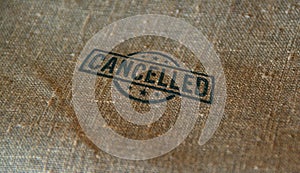 Cancelled and annulment stamp and stamping