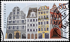 Cancelled postage stamp printed by Germany