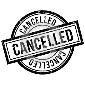 Cancelled rubber stamp