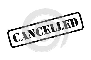 Cancelled Stamp Vector