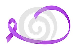 Cancer awareness ribbon concept.