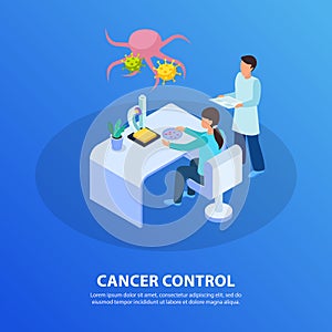 Cancer Control Isometric Composition