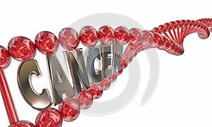 Cancer DNA Word Letters Genes Hereditary Disease