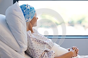 Cancer patient resting