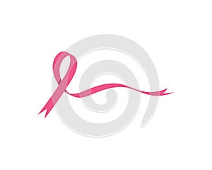 cancer ribbon vector icon