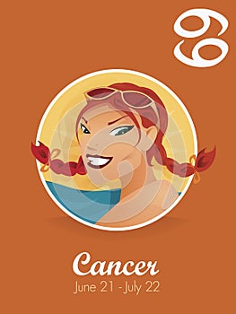 Cancer sign vector