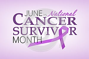 Cancer survivor month