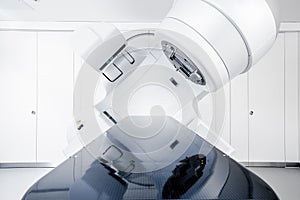 Cancer therapy, advanced medical linear accelerator in the therapeutic oncology photo