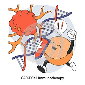 Cancer Treatment Breakthrough concept. Flat vector illustration.