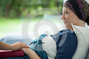 Cancer woman photo