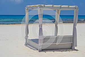 Cancun beach in a sunny day