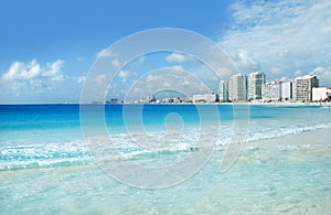 Cancun coast and hotels