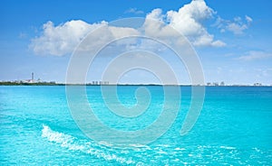 Cancun Mexico lagoon and Hotel zone photo