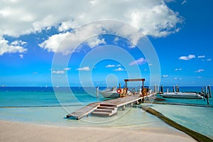 Cancun Playa Linda beach in Hotel Zone photo